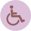 Icon legend restroom disabled